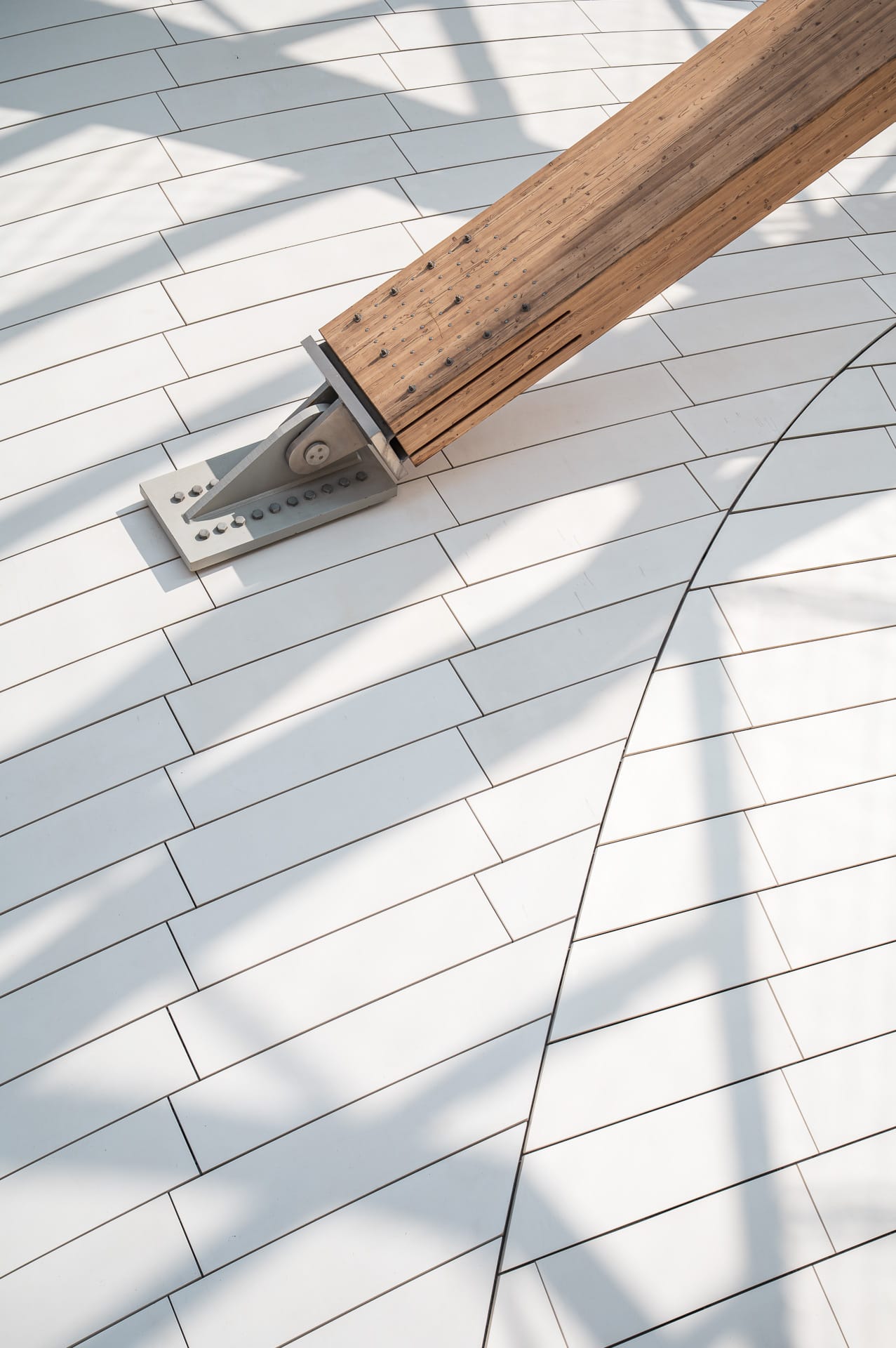 Fassadendetail des Museums Foundation Louis Vuitton