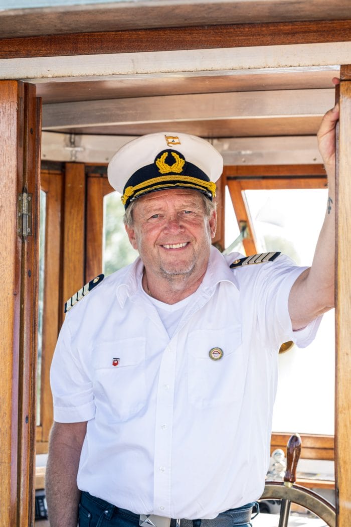 Porträt vom Kapitän des Raddampfers Kaiser Wilhelm